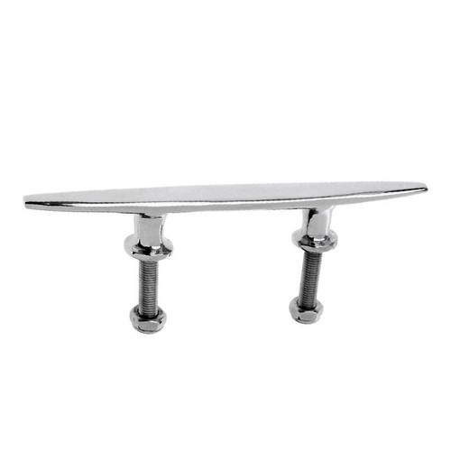 ISURE MARINE 2pcs Boat Stainless Steel 6” Bolt Pull Up Mooring Cleat Flush Mount - Picture 6 of 7