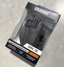 Blackhawk Serpa Glock 20/21/37/S&W/M&P CQC Paddle Holster Right 410513BK-R *NEW*