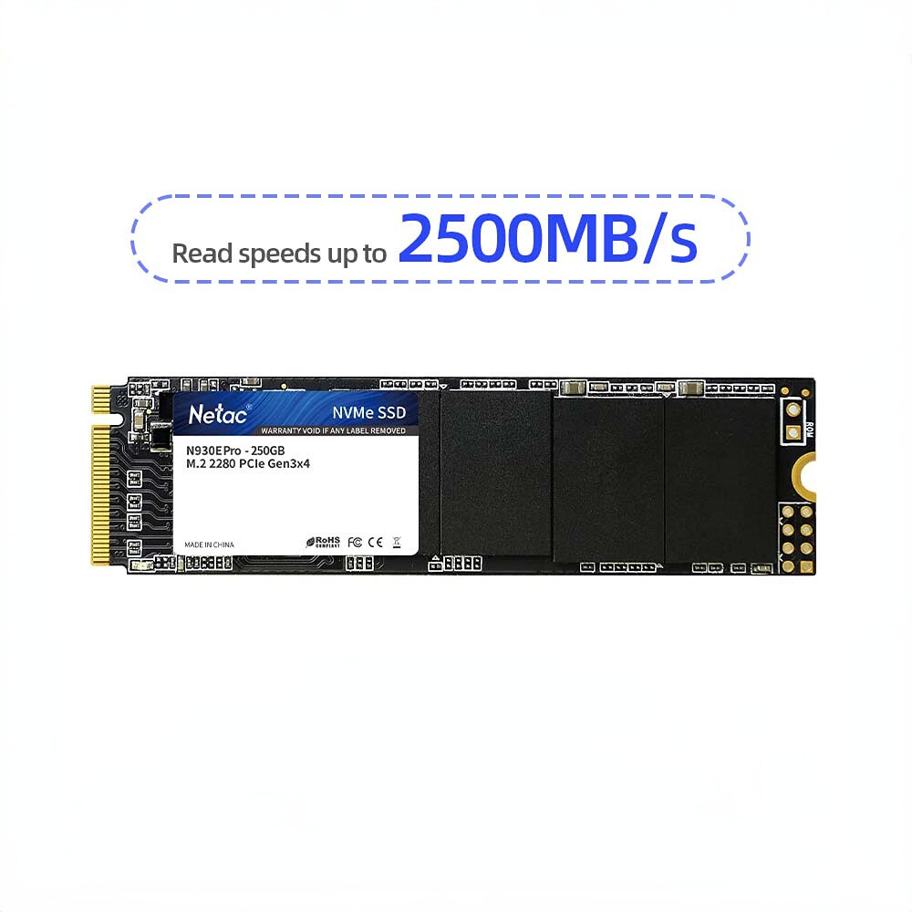 Netac 500GB Internal SSD Solid State Drive M.2 2280 PCIe Gen3 x4