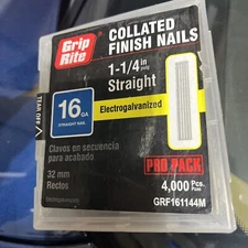 Grip-Rite Electrogalvanized Steel Finish Nails 1-1/4 in x16-Gauge 4000 per Box