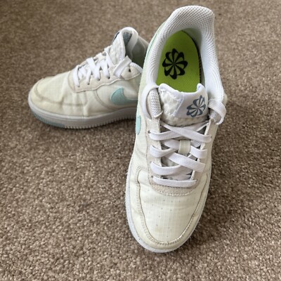 Nike Air Force 1 Crater DC9326-100 Kinder weiß/riftblau Sneaker Schuhe Größe 4,5