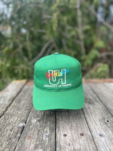 Vintage University Of Hawaii Rainbow Warriors Snapback Lot Of 3 Hats - Picture 10 of 12