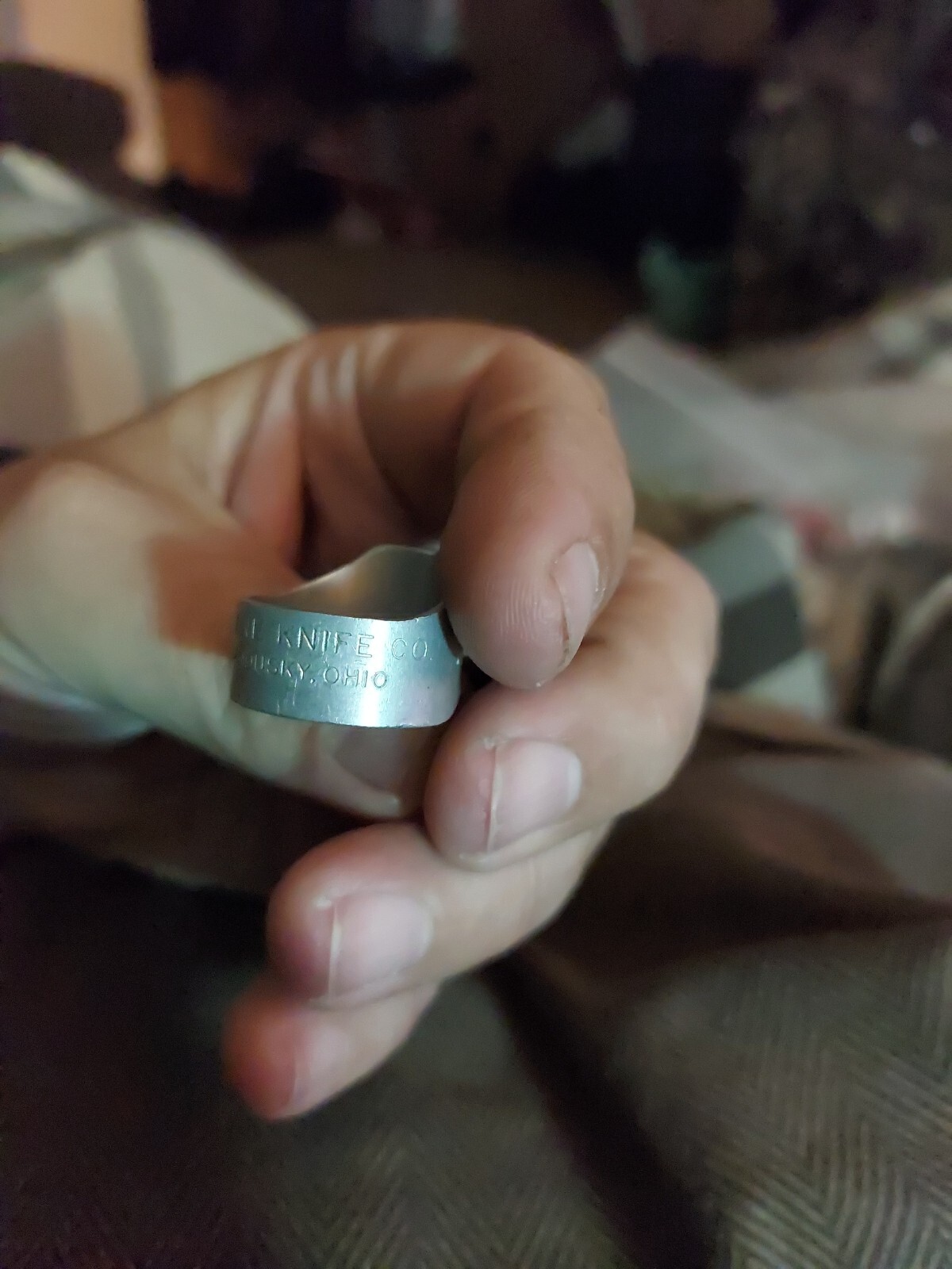 Vintage Handy Twine Knife *FINGER KNIFE* Upper Sandusky, Ohio size 10