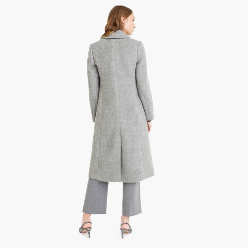 NEW J.CREW COLLECTION LING BRUSHED WOOL TOPCOAT, K3306, SZ 12, GRAY, $398 - Picture 4 of 4