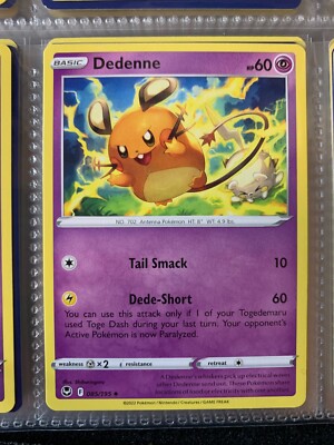 Dedenne 085/195 - NM / M - Silver Tempest Pokemon Card - MINT | eBay Dedenne 085/195 - NM / M - Silver Tempest Pokemon Card - MINT | eBay