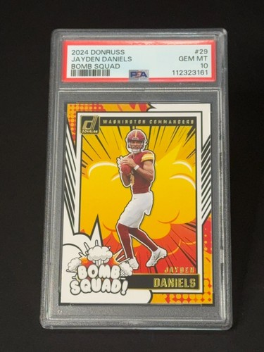 2024 Panini Donruss - Bomb Squad Jayden Daniels #29 (RC) PSA 10 - Picture 3 of 3