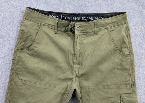 prAna Breathe Cargo Utility Pants Mens Large X30 Green Zion Nylon Hiking Outdoor - Picture 8 of 20