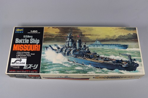 ZF041 Hasegawa 1/450 maquette bateau 40005 Z5 US navy battle ship missouri 1980 - 第 1/9 張圖片