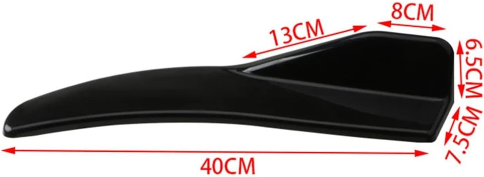 For Lexus RC350 RC300 Black Rear Bumper Splitter Winglet Diffuser Spats Lip 2x Foto 2 de 4