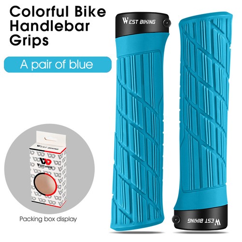 Empuñaduras de manillar de bicicleta WEST BIKING bloqueo unilateral para ciclismo empuñaduras de bicicleta un par - Imagen 21 de 21
