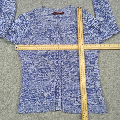 Comptoir des Cotonniers Mujer Cárdigan Talla M/L 100% Algodón Jersey Azul Medio - Imagen 9 de 13