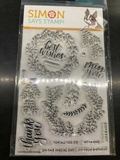 Clear Acrylic Stamps - Wreath Greetings