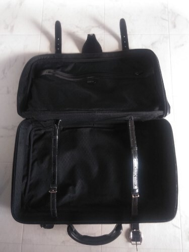 Gucci Travel Bag Duffle Case Suitcase Black Nylon35x57x18cm pre-owned - Picture 3 of 10