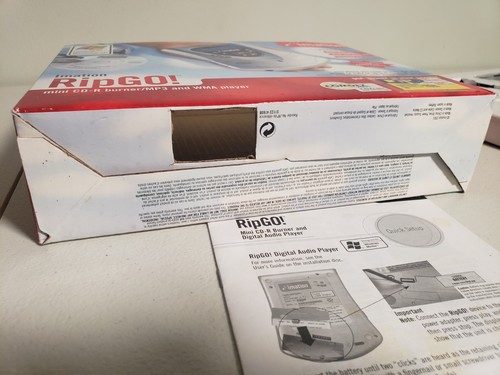 imation RipGO! Mini Masterizzatore CD-R Lettore MP3 e WMA RARO - Foto 12 di 12