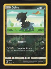 Deino Common Reverse Holo SM - Crimson Invasion 60/111 LP Pokémon TCG