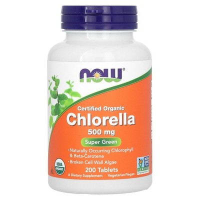 NOW Foods, Chlorella mit Bio-Zertifizierung, 3.000 mg, 200 Tabletten