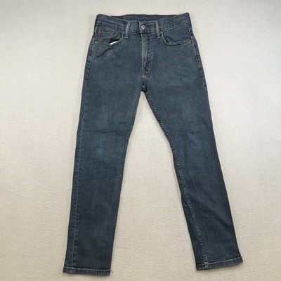 Levis 502 Herren W30 L30 Blau Regular Taper Stretch Denim Jeans Red Tab