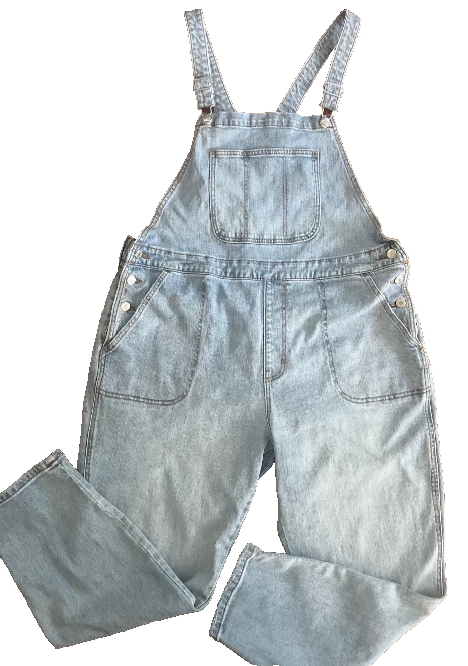 Old Navy Blue Denim Bib Overalls Outdoor Carpenter Workwear Y2K Women’s Size 18