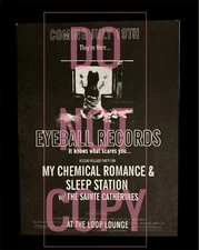 2002 My Chemical Romance Bullets Release Show Flyer | Eyeball | NJ DIY Emo Punk