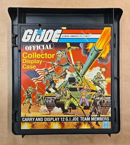 Vintage 1982 Hasbro G.I. Joe Official Collector Display Case w/ 7 Figures