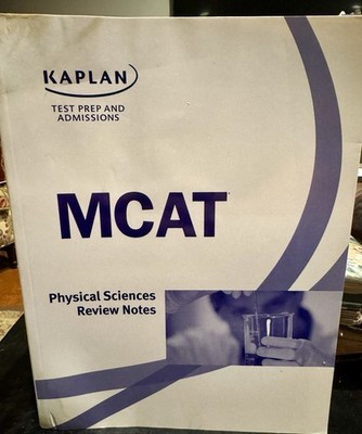 Kaplan MCAT Review Notes 2006 Physical Sciences + Verbal Reasoning 2 Book Lot