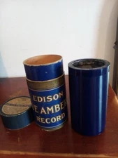 EDISON BLUE AMBEROL CYLINDER RECORD 1571 DARKTOWN ECCENTRICIES - GOLDEN & HUGHES