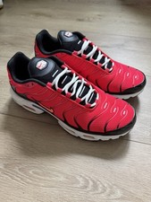 Nike Air Max Plus TN Siren Red White Black Tuned Air DJ5138-600 Men s Size 9.5