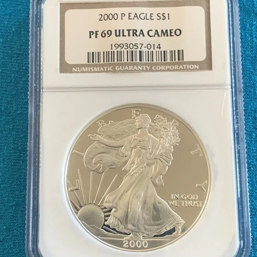 2000-P American Silver Eagle NGC PF 69 Ultra Cameo