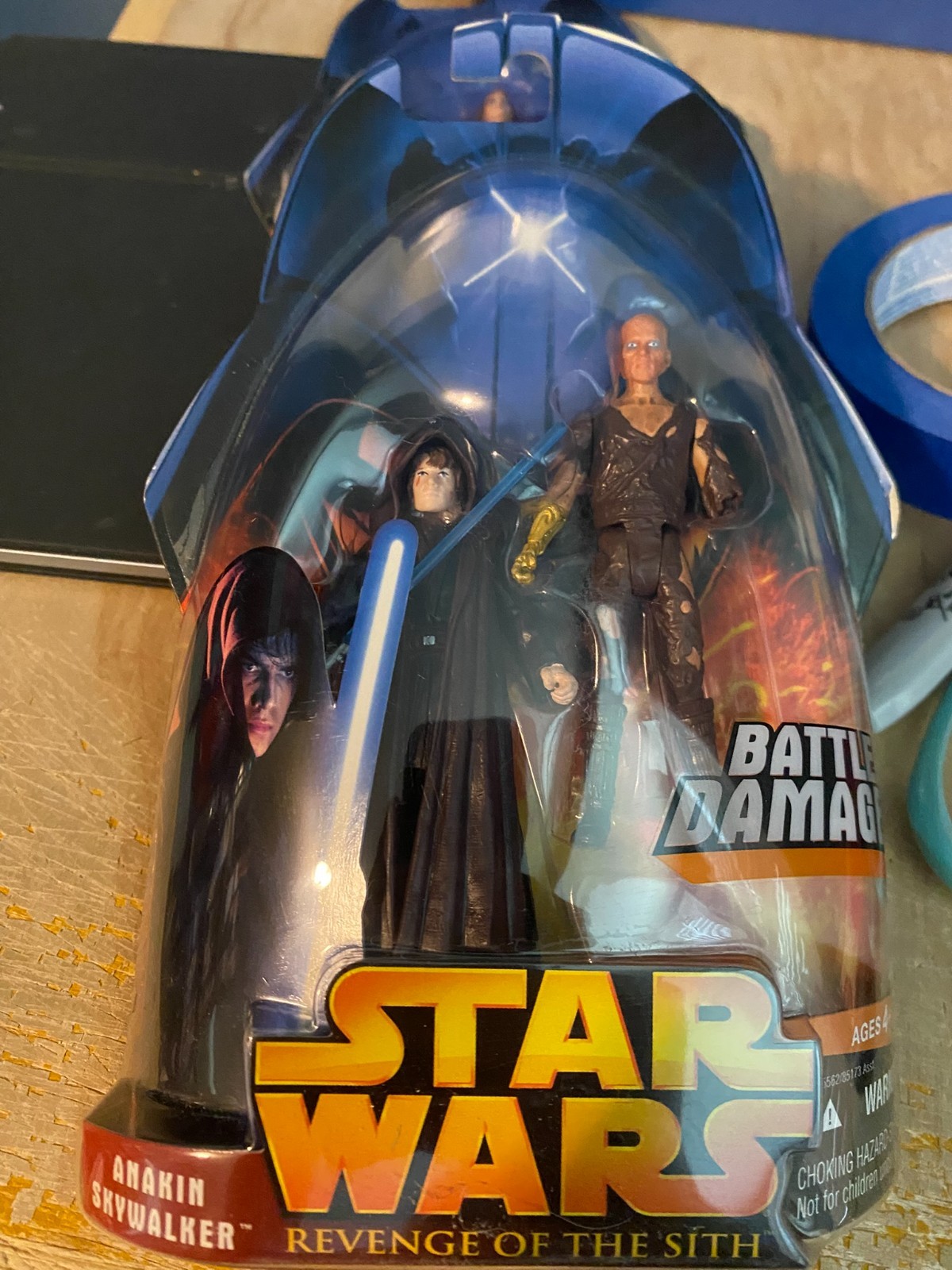 Star Wars Revenge of the Sith BURNT ANAKIN SKYWALKER Figure Unopened