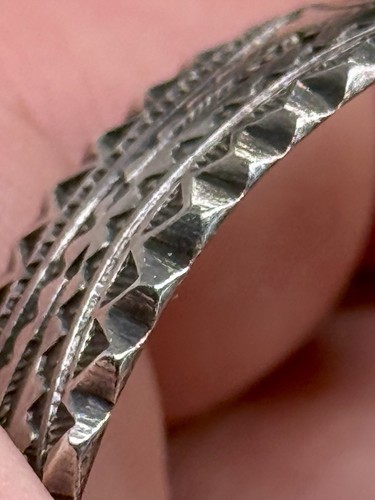 1930’s Navajo GARDEN OF THE GODS Whirling Logs Sterling Turquoise Cuff Bracelet - Picture 18 of 23