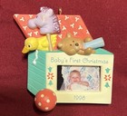 Hallmark Baby's First Christmas Photo Holder Ornament 1998 Kristina Kline in box — photo 5