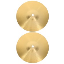 2 Pcs Cymbal Set Small Cymbals Pack Low Volume Drum Alloy