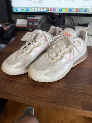 Nike Air Max 270 React Shoes Women 7 White Pink Foam CZ0372-101