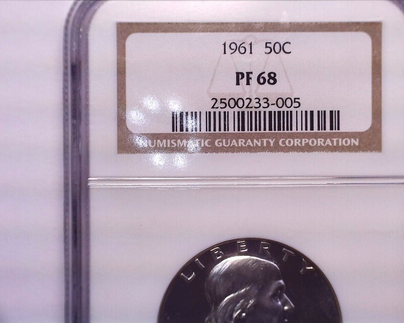 1961 Proof Franklin Half Dollar, NGC PF68 Nice! *Take a LooK* Lite Cameo