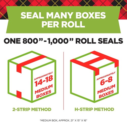 Scotch Sure Start Packaging Tape 1.88" x 800" 1 1/2" Core Clear 6/Pack 1456 - Picture 3 of 9