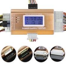 20 4 Pin LCD Computer Power Supply Tester for SATA IDE HDD ATX ITX BYI Connec...