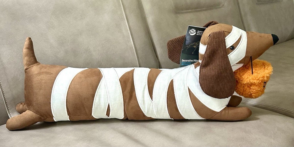Humane Society HALLOWEEN DACHSHUND MUMMY LRG 26” Embellished