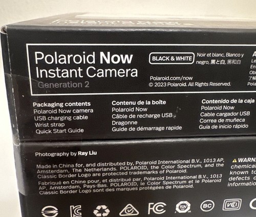 Nueva cámara fotográfica instantánea Polaroid Now generación 2 - blanco y negro - Imagen 3 de 4