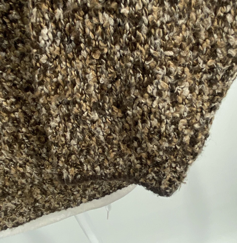 Suéter De Colección Diseño Paul Harris Para Mujer Grande Marrón Tostado Cuello en V Hecho en EE. UU. Años 90 Foto 4 de 4