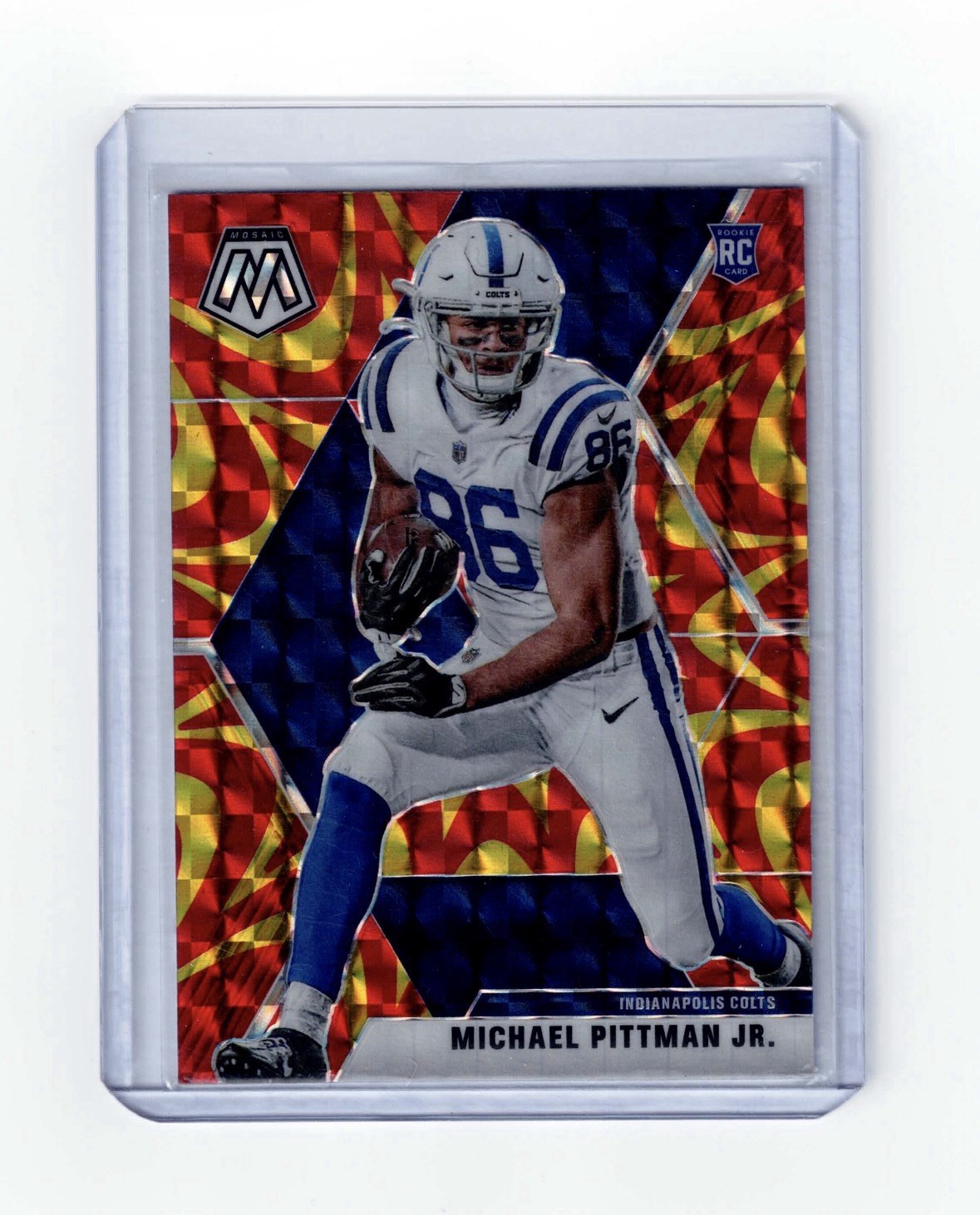 2020 Panini Mosaic - Michael Pittman Jr. Orange Reactive #214 (RC)