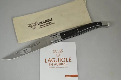 Laguiole en Aubrac Taschenmesser 12 cm Frankreich Messer Ebony Wood Ebenholz