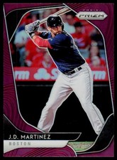 2020 Panini Prizm J.D. Martinez 244 Purple Prizm Boston Red Sox