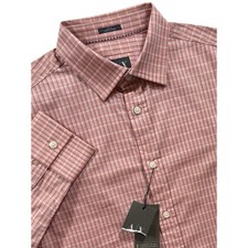 Armani Exchange Men's Dress Shirt Plaid Slim-Fit Size Small Mango - 570