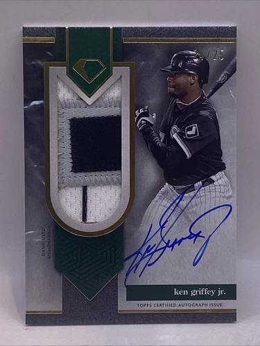 2024 Topps Ken Griffey Jr. Diamond Icons Jumbo Patch Auto Autograph Green #/25