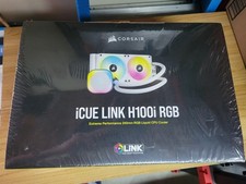 Corsair iCUE Link H100i RGB Liquid CPU Cooler, 240mm Radiator, QX120 RGB Fans