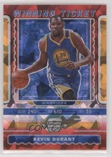 2019 Contenders Optic Winning Tickets Red Cracked Ice Prizm Kevin Durant #8 xi6