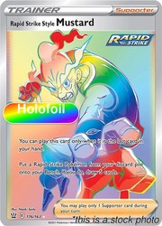 Rapid Strike Style Mustard 176/163 Rainbow Rare Battle Styles