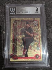 Marketplace image: 2025 Topps Holiday - Chrome Rhett Lowder #HC104 Gold SuperRefractor 1/1