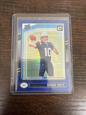 2024 Panini Donruss Optic - Rated Rookie Drake Maye #229 Blue Hyper Prizm (RC)