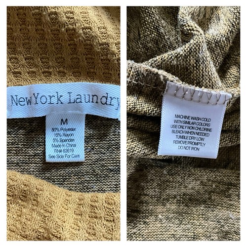 New York Laundry Split Neck Langarm Pullover Pulli seitliche Druckknöpfe, Gr. M - Bild 7 von 12